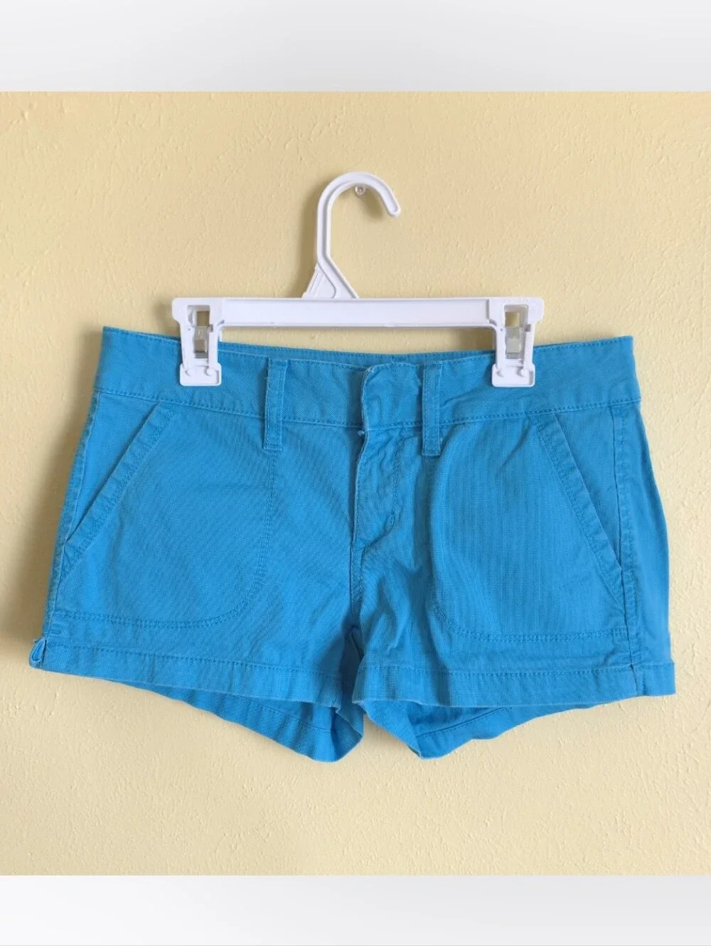 Y2K Arizona Jean Co. Blue Cotton Shorts Low Rise Casual Colorful
